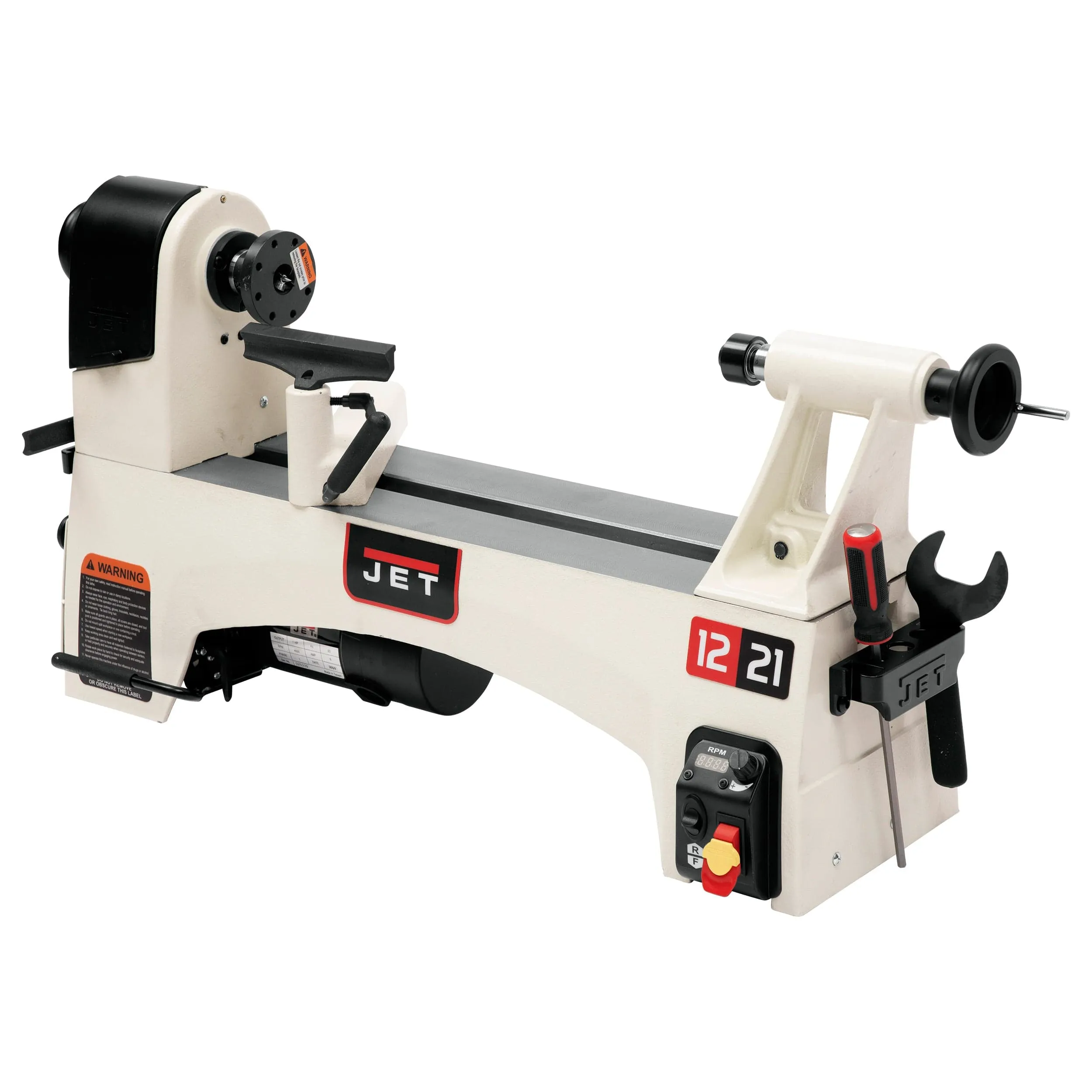 12" x 21" Variable Speed Wood Lathe - 1 HP 1 Ph 115V - 1221VS